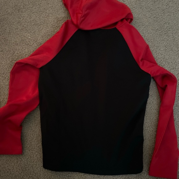 Nike Therma Fz Jacket Boys Jackets Size Medium. Color: Black/University Red - Picture 5 of 5